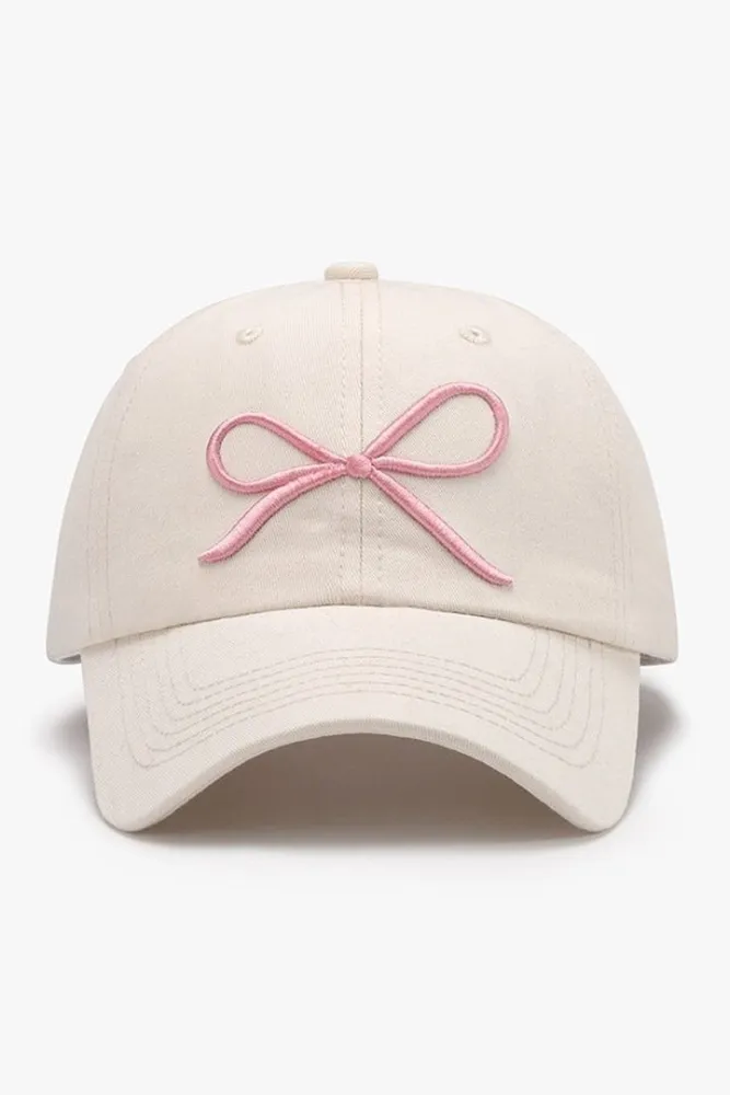 Gorra lazo rosado